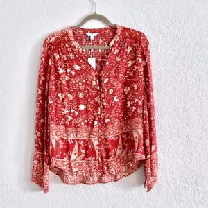 FLASH SALE ✨ Lucky Brand Red Blouse